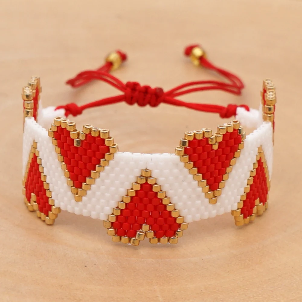 Женский браслет Go2boho браслеты в форме сердца MIYUKI 3D богемное ювелирное изделие