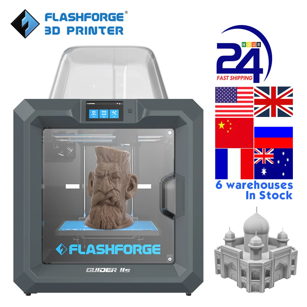 Online Flashforge Guider 2s Hohe Präzision 3D Drucker Industrie Impresora 3d Lebenslauf Druck Stromausfall Wärme Plattform Cloud Print