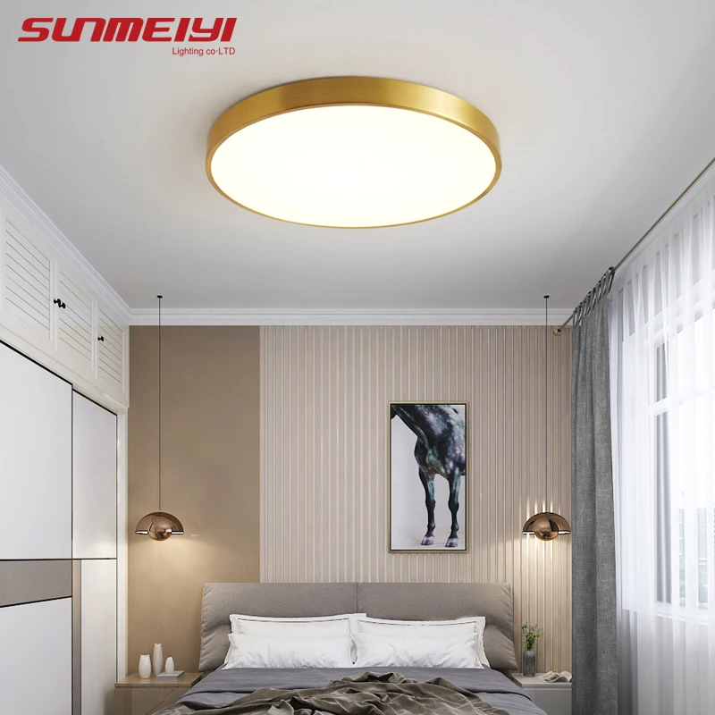 Светодиодный потолочный светильник в скандинавском стиле круглая квадратная