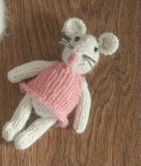 white pink mouse Jane Z Ann кукла ручной работы для фотосъемки новорожденных кролик девочка медведь свинья кошка реквизит для студийной съемки аксессуары - Цвет: white pink mouse