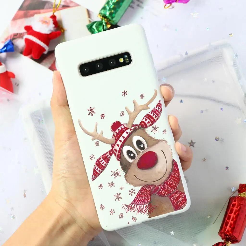Рождественские силиконовые олень мягкий TPU чехол для samsung Galaxy A50 A10 A30 A40 A70 A60 S10 S9 S8 A6 плюс A7 A8 A9 S7 S6 Edge чехол - Цвет: Kbd-sdbdylu