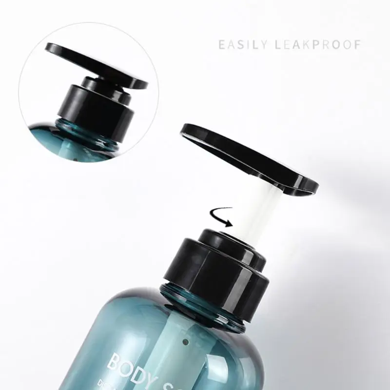 3pcs 500ml empty bottle set shampoo shower gel hair conditioner press pump soap dispenser bathroom refillable bottle free global shipping