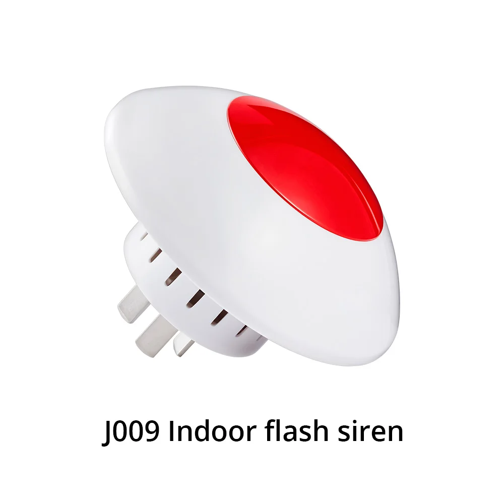 Flash Siren J009 PG106 3G2G GSM WiFi домашняя сигнализация DIY комплект Солнечная Сирена ip-камера поддержка приложение управление RFID карта наружная камера датчик дыма - Цвет: Flash Siren J009
