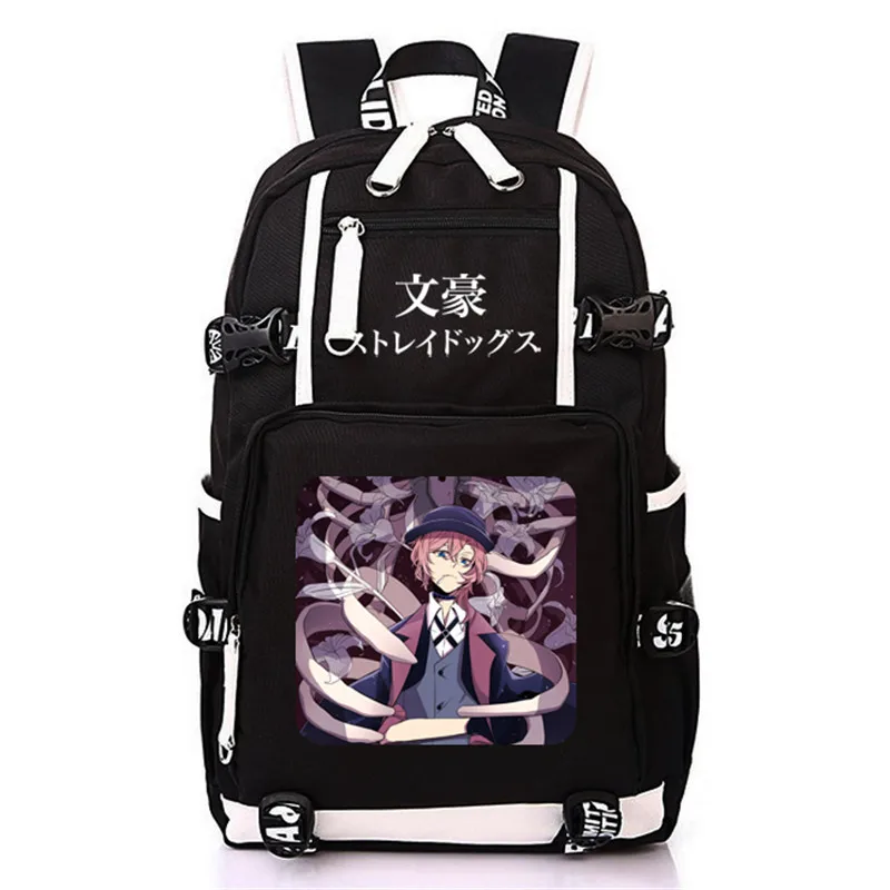 Школьные ранцы с принтом аниме бродячие собаки сумка для книг Nakajima atсуси рюкзак