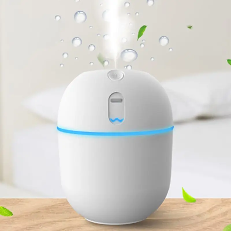 

200ml Ultrasonic Mini Air Humidifier Aroma Essential Oil Diffuser USB Charging Fogger Mist Maker with LED Night Lamp Retailsale