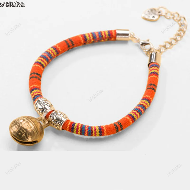 Собачий ошейник в этническом стиле кольцо-колокольчик для маленькой собаки