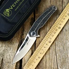 Новый складной нож KESTREL KEVIN JOHN VENOM, лезвие M390, рукоятка из титана и углеволокна, походный спасательный нож для фруктов, инструмент для повседневного использования