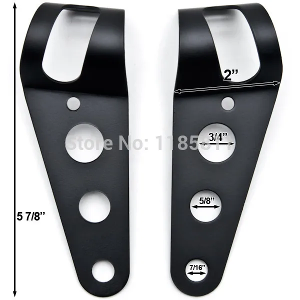 Черные кронштейны для крепления фар вилка ухо мотоцикл Harley XL Sportster 1200 Custom Cafe Racer