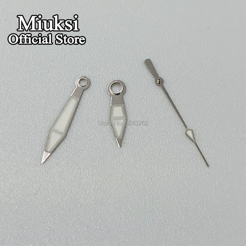 

Miuksi silver watch hands luminous hands fit Miyota 8205 8215 821A Mingzhu DG 2813 3804 movement