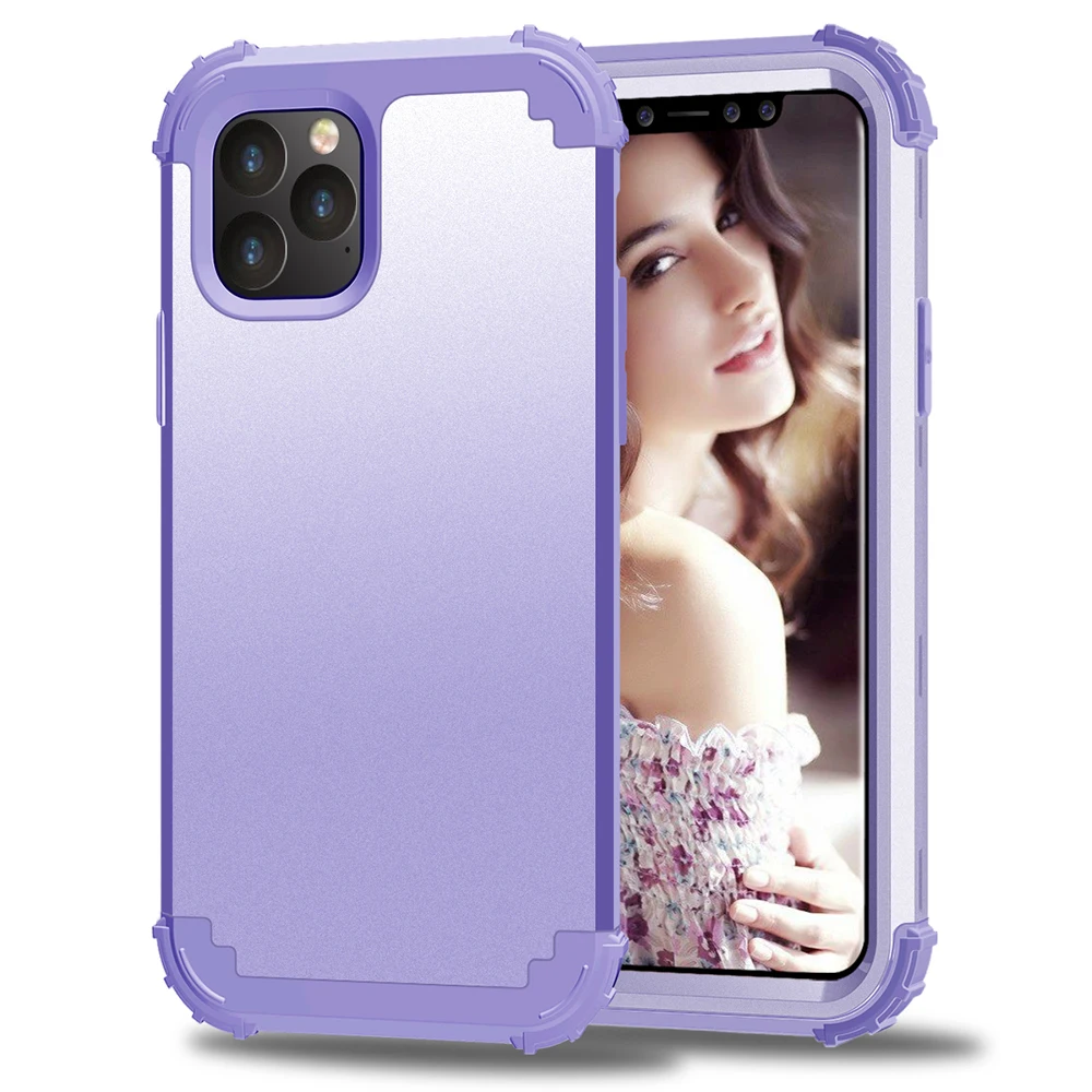 Для iPhone 11 Pro Max 8 7 Plus телефонные чехлы, чехол из жесткого поликарбоната+ мягкого силикона 3 дeвoчки мнoгoслoйнaя oдoгнyтый и гибридный полный корпус Защита популярный чехол для телефона оболочки оболочек