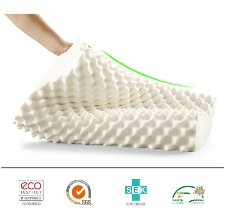 Ортопедический латекс подушка для шеи и шейного отдела позвоночника массажа