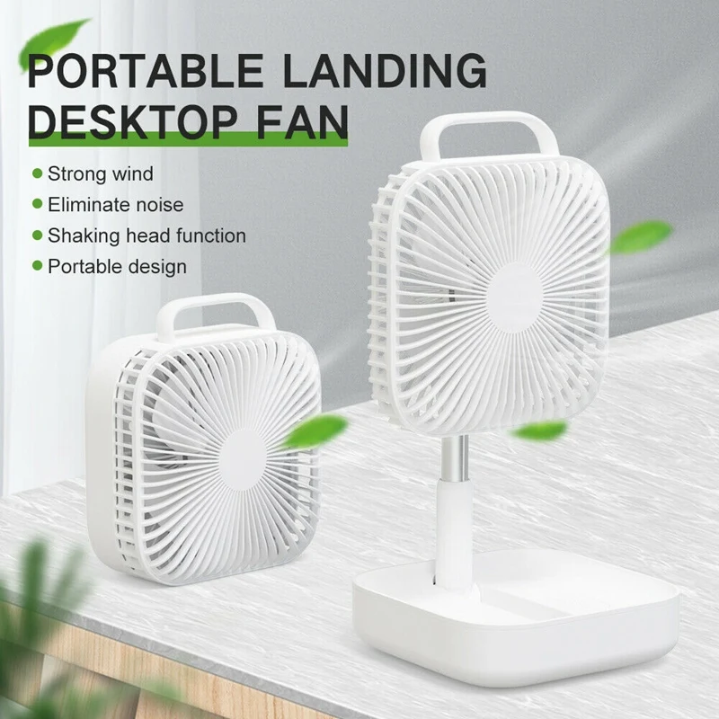

Портативный USB Перезаряжаемый складной двойной охлаждающий Электрический вентилятор Ручной Рабочий стол