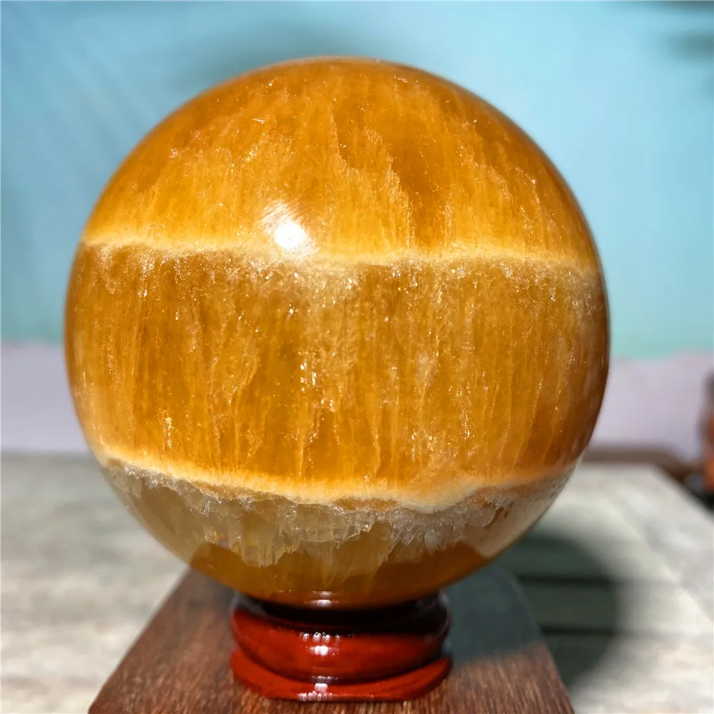 

Шарик из натурального камня оранжевый медовый кальцит кварц кристалл домашний декор минеральный драгоценный камень рейки исцеляющий суве...