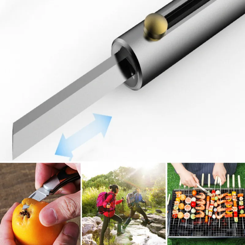 Карманный нож бумажный для переноски съемный фрукты подвешивания EDC маленький