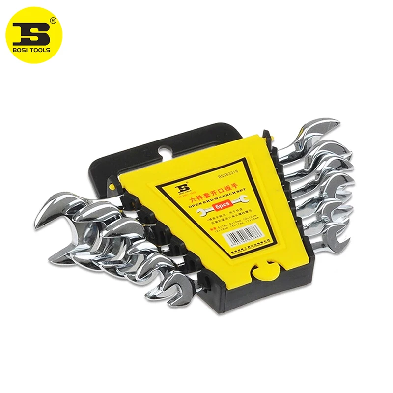 Набор гаечных ключей BOSI с открытым концом 6-19 мм, 6 шт. Набор гаечных ключей BOSI с открытым концом 6-19 мм, 6 шт.