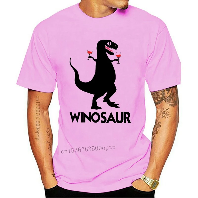 

New Winosaur Dinosaur Wine T-Rex Funny Illustration Mum Gift Mothers Father T-Shirt 2021 Trends Tee Shirt