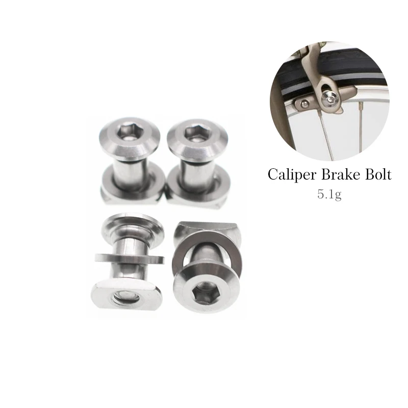 

TWTOPSE Bike Titanium Bolts Screws Set For 2018 2017 Brompton Titanium Folding Bicycle Brake Handlebar Fixing Headset Shock Bolt