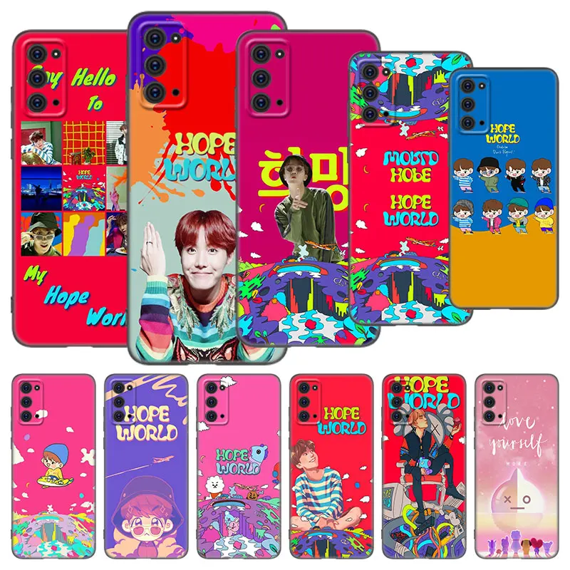 Чехол Kpop-boys Hope World для Samsung Galaxy M11 M12 M21 M51 M52 M32 5G M30 M31 S Note 10 Lite 20 Ultra J2 J6 J8 2018 J4 Plus
