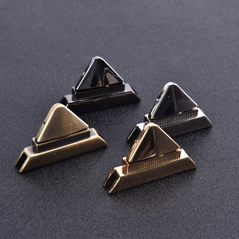 

1pc Triangle Press Lock Wtch Lock For DIY Handbag Hardware Closure Bag Parts