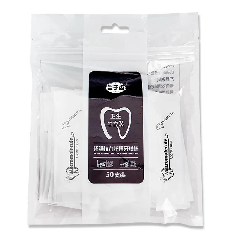 

Dental Floss Picks Professional Toothpicks Sticks with Portable Bag Dental Picks Perfect for Family Hotel Travel