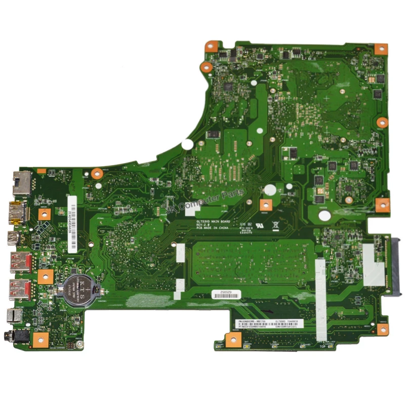 

GL753VD motherboard I7-7700HQ GTX1050M-4G For ASUS GL753E GL753V GL753 Laptop motherboard GL753VD mainboard GL753VD motherboard