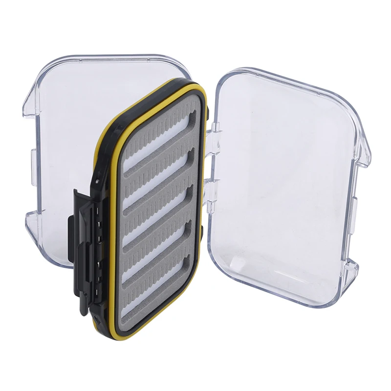 Double Side Waterproof Pocket Fly Fishing Box Slid Foam Insert 170 Flies US | Дом и сад
