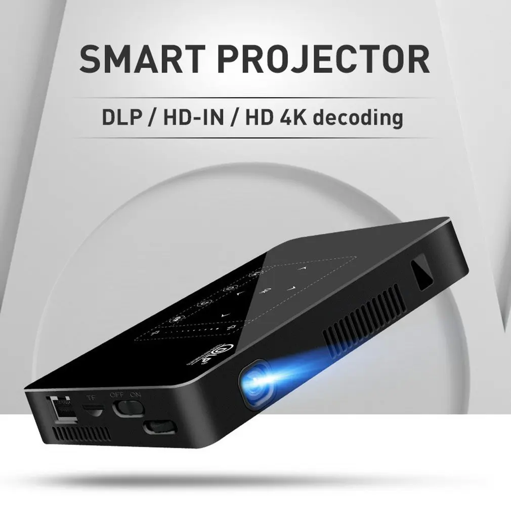 

Portable Mini 4K Projector Beamer Video Lumens Wireless Rechargeable Home Theater Wifi On-screen LCD 3D Projector