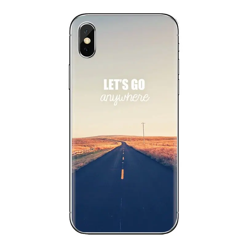 For iPhone XS Max XR X 4 4S 5 5S 5C SE 6 6S 7 8 Plus Samsung Galaxy J1 J3 J5 J7 A3 A5 We Are Always On The Road Soft Case Covers |