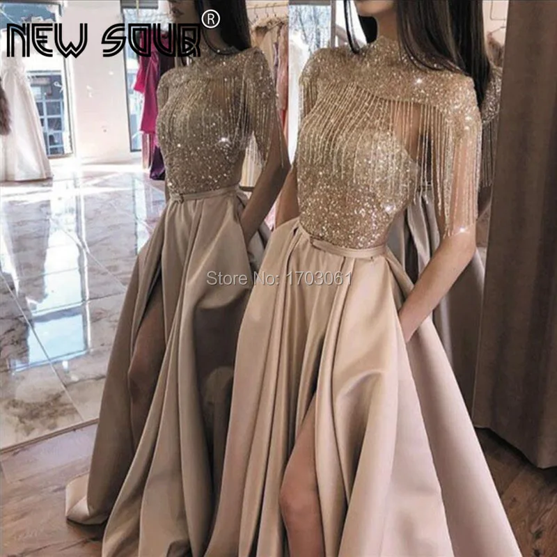 Роскошное вечернее платье с бисером для девочек Саудовская Аравия 2020