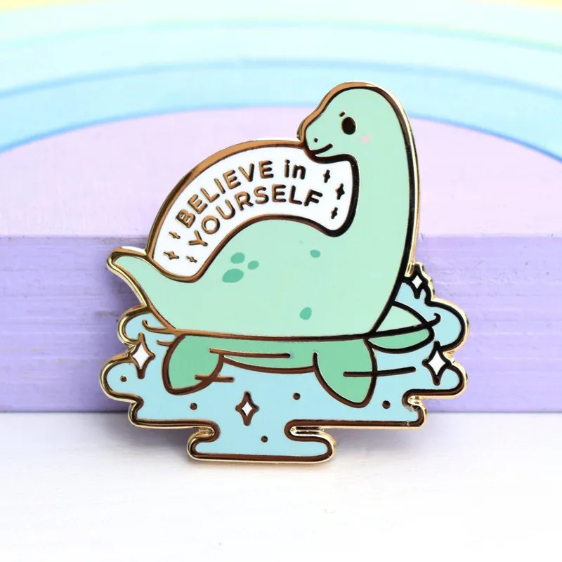 Брошь в виде динозавра монстра брошь эмалированные металлические значки булавка