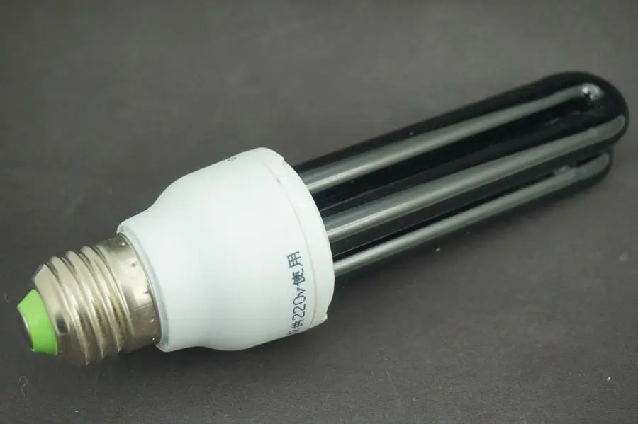 20 Вт Ультрафиолетовый черный светильник с низким энергопотреблением CFL лампа E27