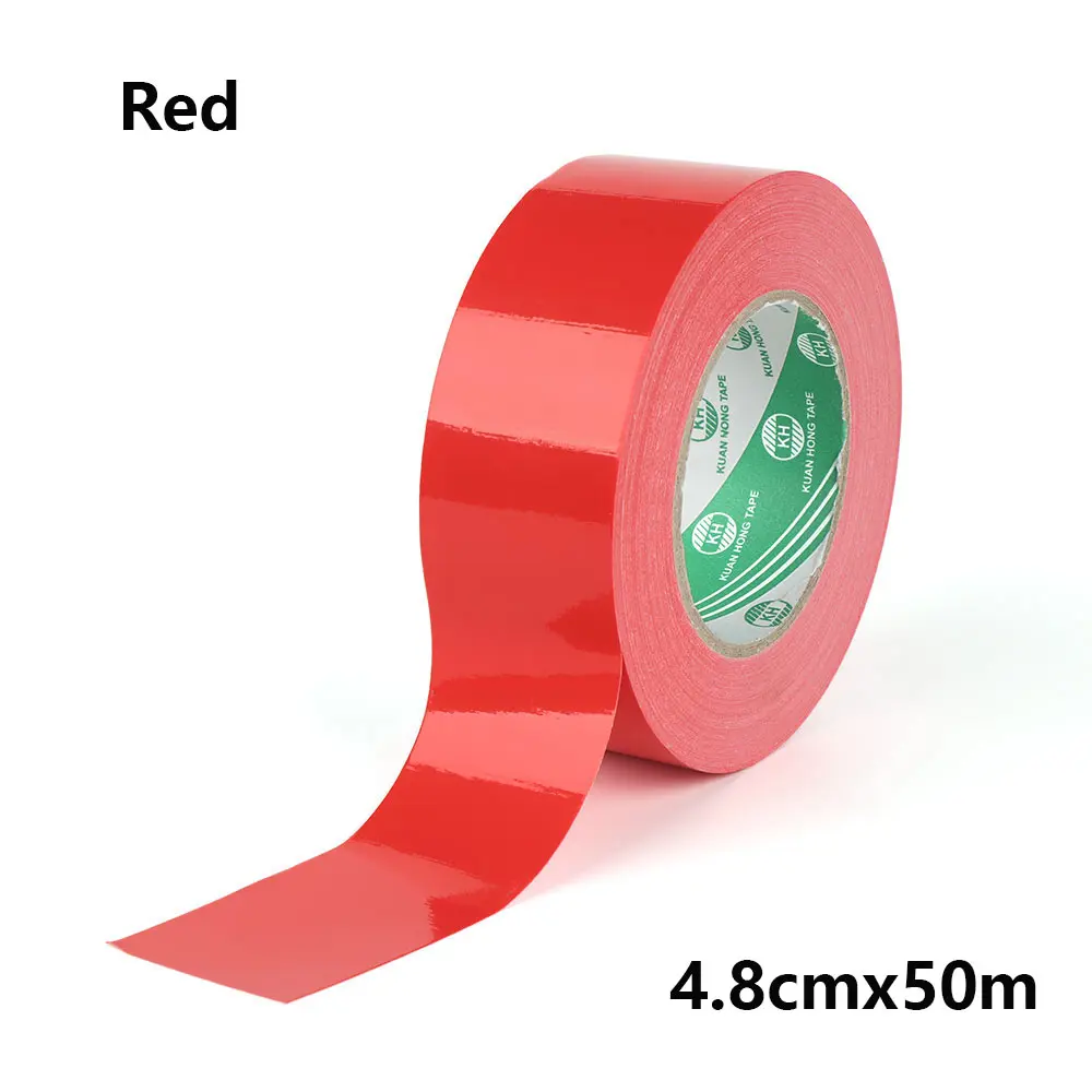 4.8cmx50m-red 1 шт. многоцелевой самоклеющийся Прочный красочный резиновый силиконовый ремонт водонепроницаемый склеивающий скотч спасательный самоплавящийся провод - Цвет: 4.8cmx50m-red