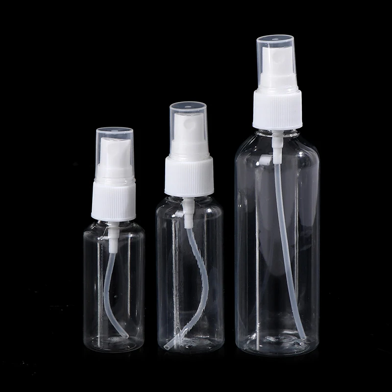 

Пустая маленькая бутылка-распылитель 30/50/100 мл, многоразовые бутылки, дорожные прозрачные пластиковые парфюмерный флакон с распылителем