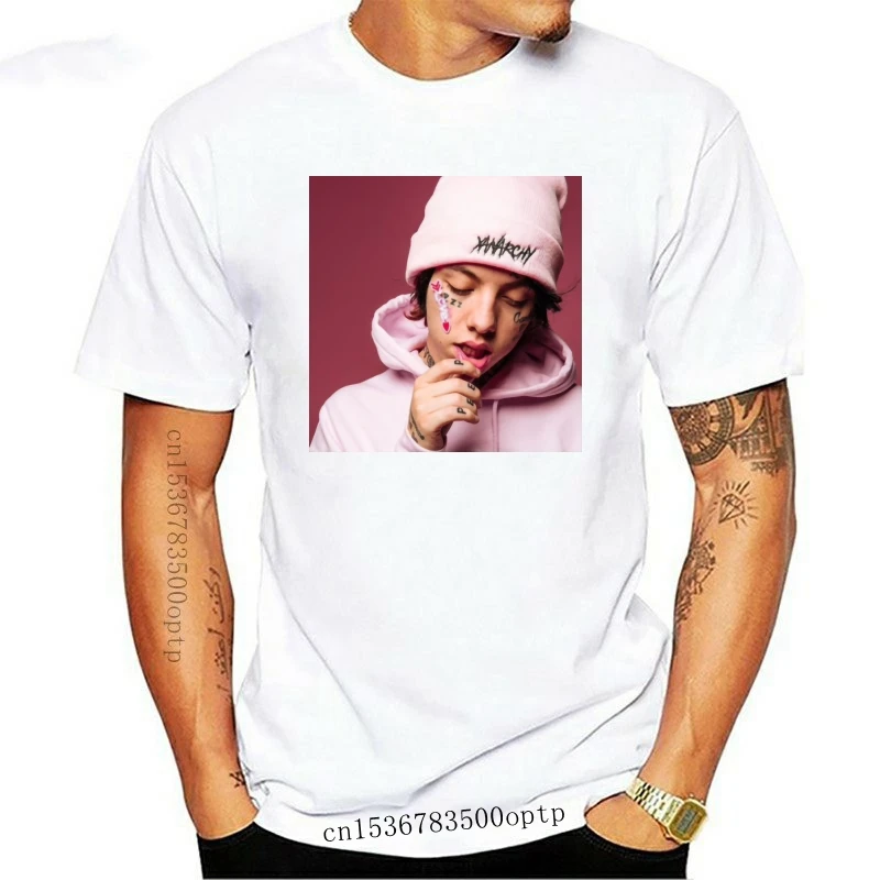 

New Xanarchy Tee Shirt Lil Xan T-Shirt Men Print Classic Funny T Shirt Oversize 100% Cotton T-Shirts Plus Size Male Casual T Shi