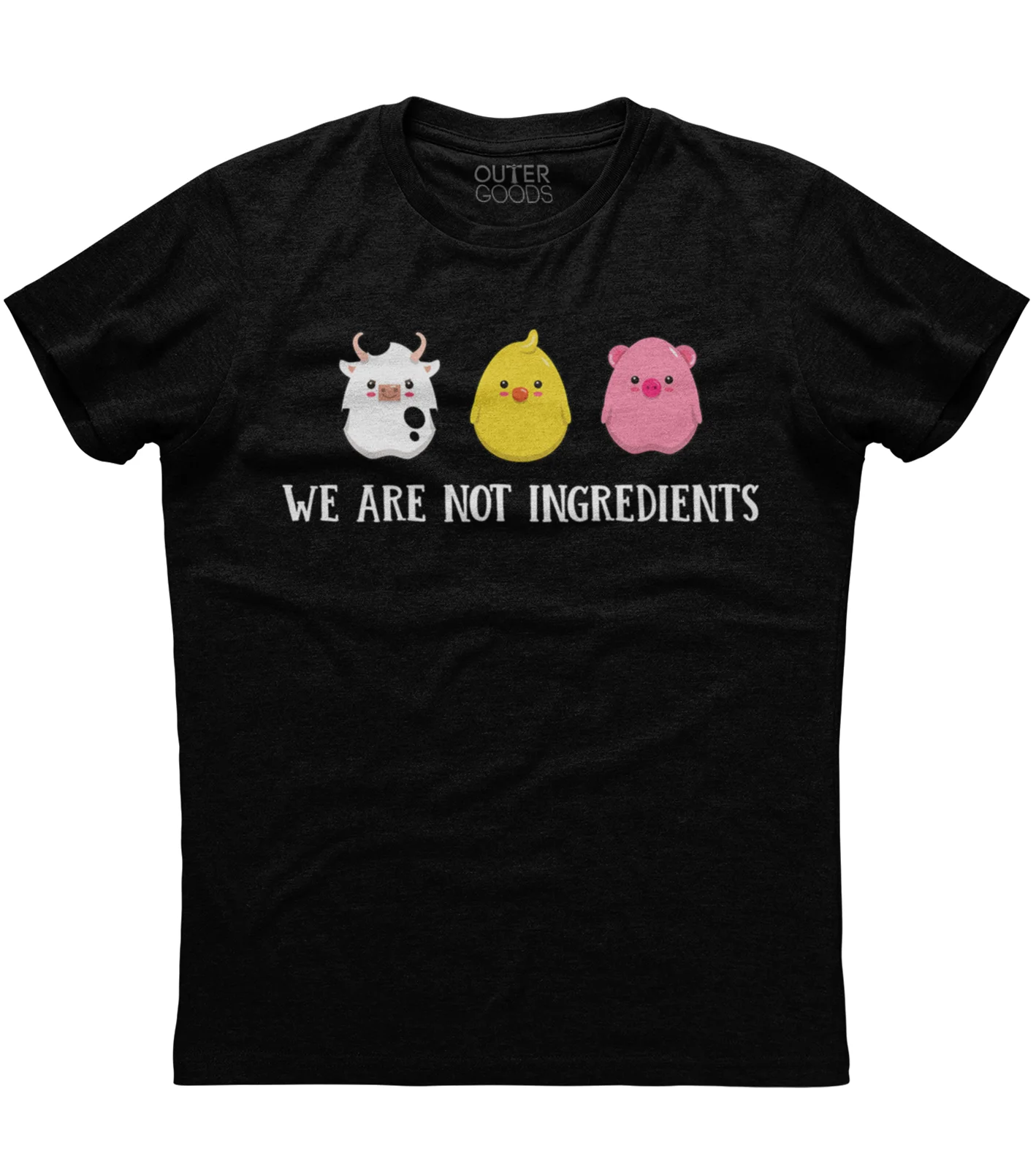 

We Are Not Ingredients. Funny Graphic Phrase Vegan Gift T-Shirt. Summer Cotton O-Neck Short Sleeve Mens T Shirt New S-3XL