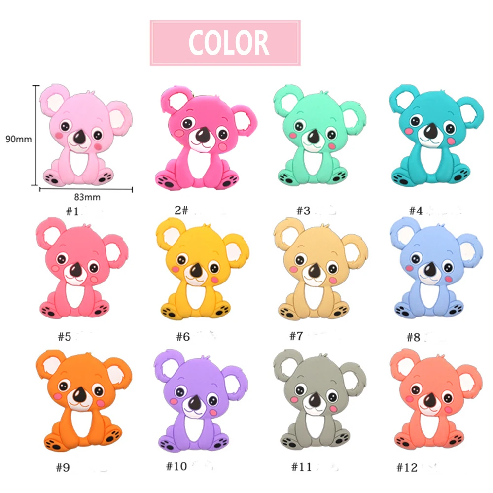 Силиконовый Прорезыватель для зубов детские товары коала мультяшное животное