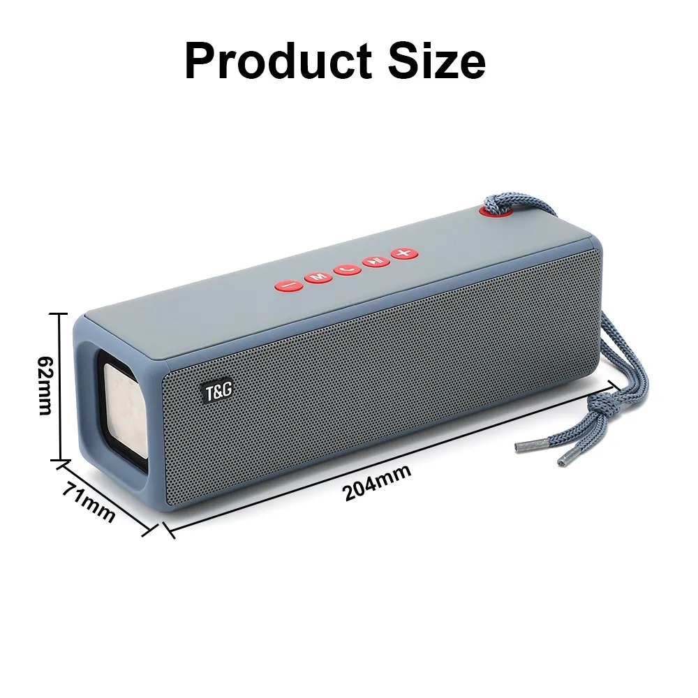 

TG271 Portable Wireless Bluetooth Speakers High Power Soundbar HiFi Subwoofer For Computer Smart Phone Radio Music Center Sound