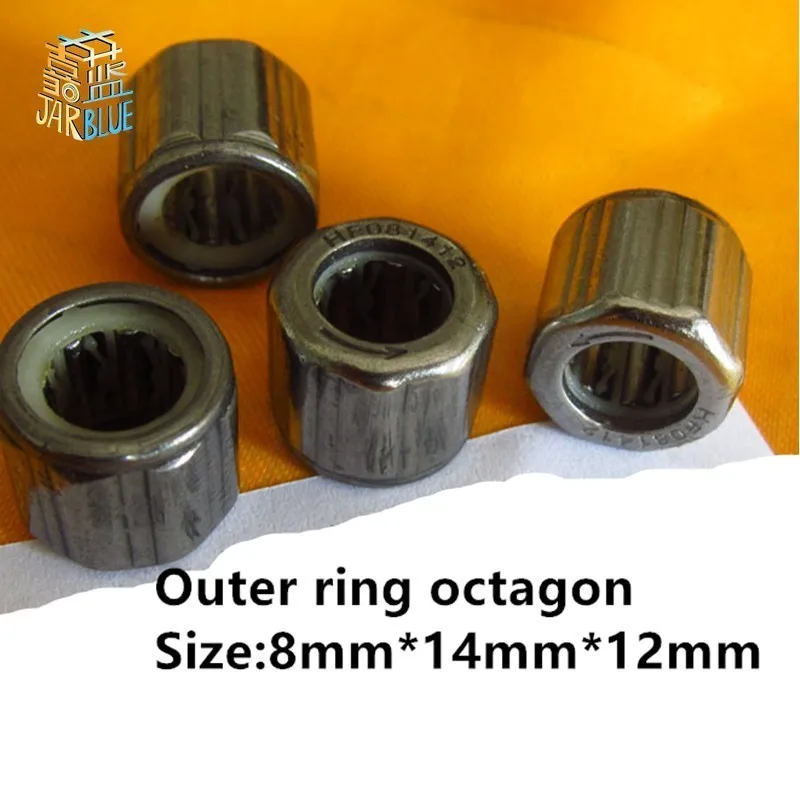 

Bearing HF081412 Outer Ring Octagon One-way Needle Roller Bearing 8*14*12mm
