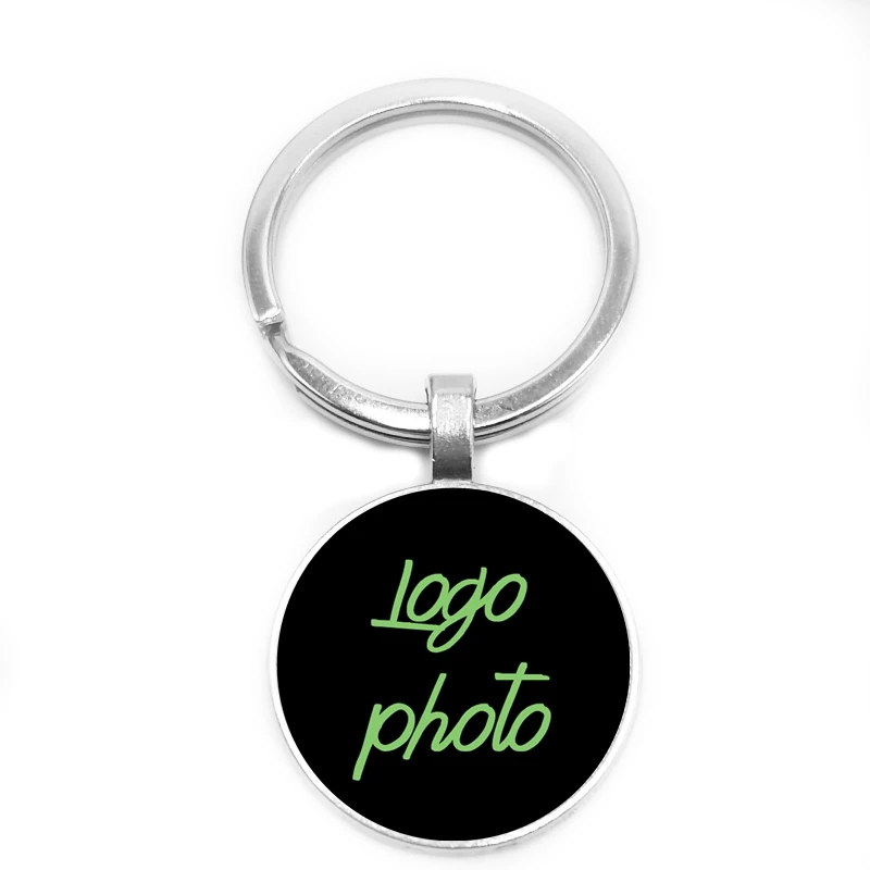2019 Team Corporate LOGO Personality Photo Bulk Customization Family Portrait Children Father and Mother Couple Jewelry Keychain