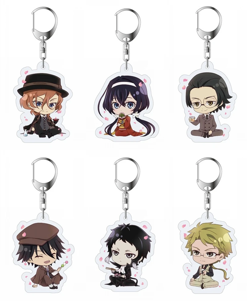 Новинка дазай Осаму брелок с принтом бродячие псы аниме мультяшный акриловый