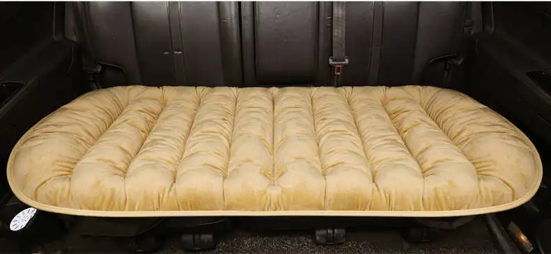 Beige Подушка для автомобильного сиденья осень и зима новая Толстая короткая плюшевая подушка Одноместный коврик для сиденья теплый чехол для сиденья - Название цвета: Beige