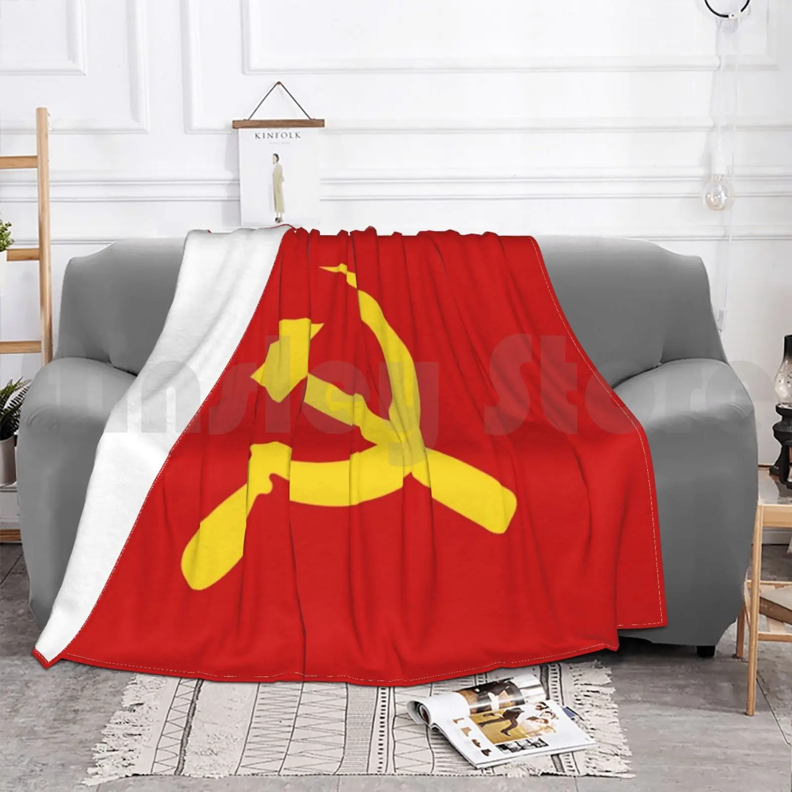 Одеяло с молотом и серпом модное индивидуальное молоток серп Россия Советский