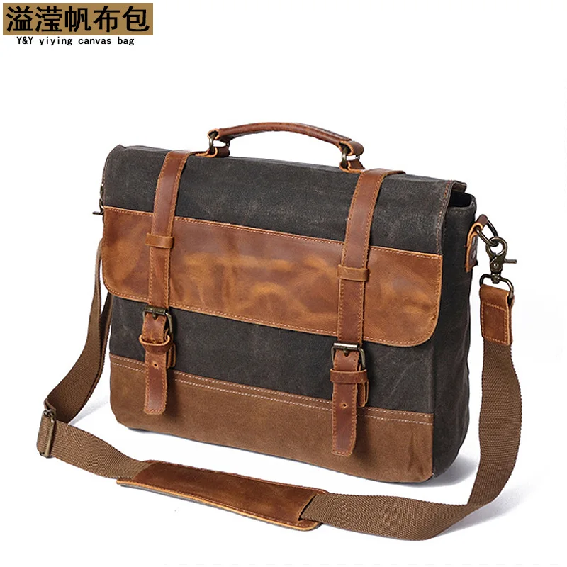

New Men's Crossbody Bag High-end Canvas Shoulder Bag Fashionable Retro Style Professionally Designed By Luxurious Designers