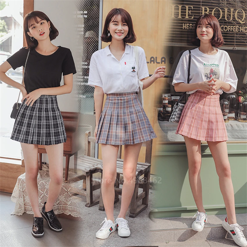 Женская школьная форма в японском стиле юбки для девочек модная одежда Корейском