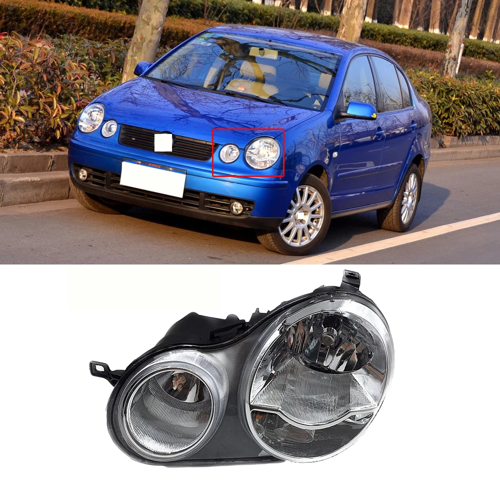 CAPQX для VW Polo 2002 2003 2004 2005 передний светильник бампера налобный фонарь вождения