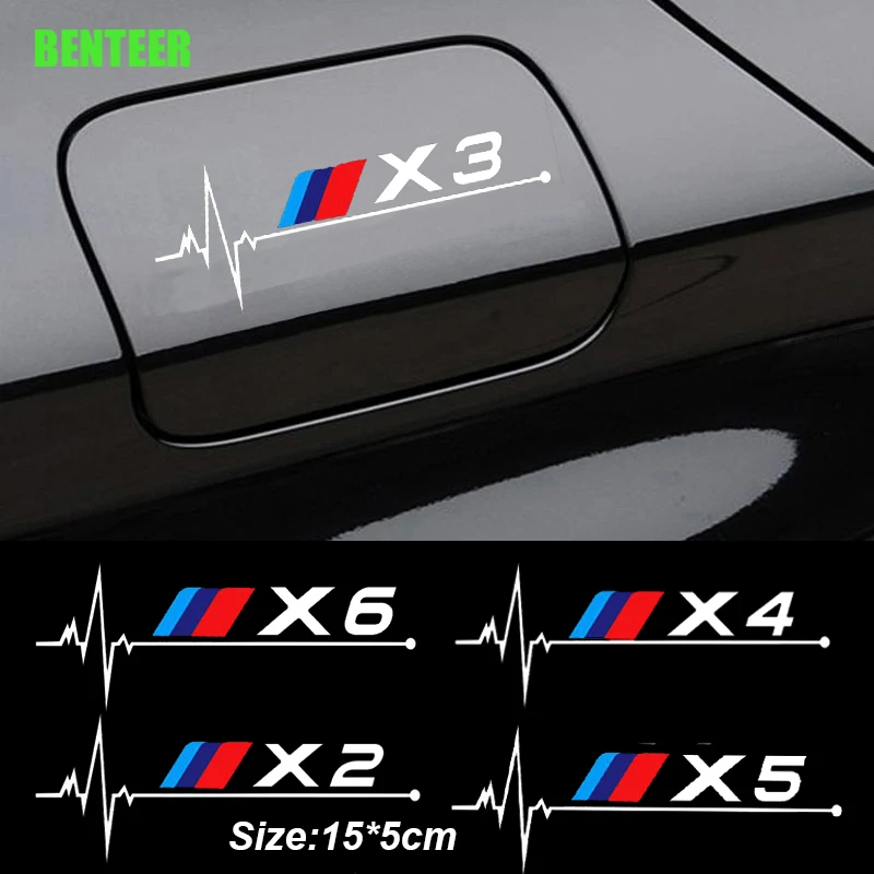 

Power Motorsport Car Tank Cap Sticker For BMW X1 X2 X3 X4 X5 X6 X7