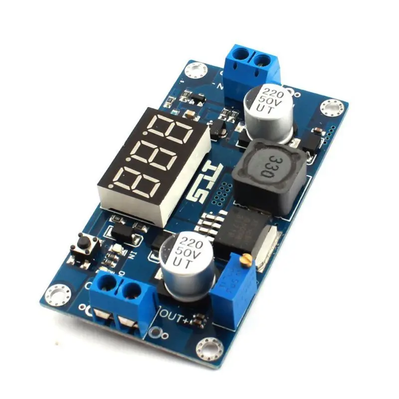 

XL6009 DC-DC Digital Booster Module Adjustable Input 4.5-32V to Output 5-55V Step Up Voltage Regulator With LED Voltmeter W3JB