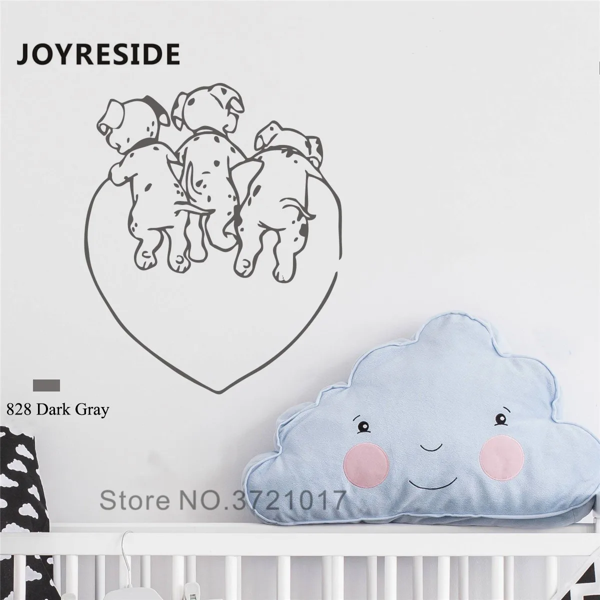 Joyestee животные настенные далматинцы виниловые наклейки декор для детской комнаты