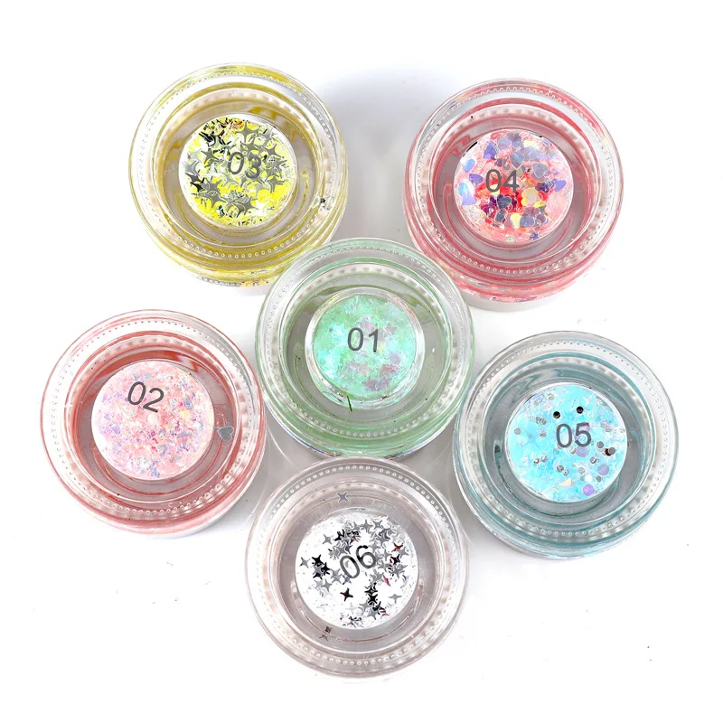 

Sequins Gel High Gloss Eyeshadow Sequins Gel Cream Glitter Make Up Mermaid Eye Glitter Body Shimmer