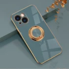 Ультратонкий чехол из силикагеля с кольцом-держателем для Samsung Galaxy S20 S21 FE Note 10 9 20 S10 Plus
